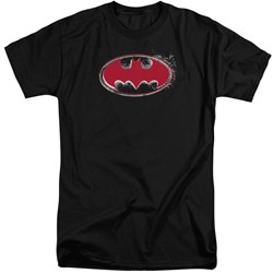 Batman - Mens Hardcore Noir Bat Logo Tall T-Shirt