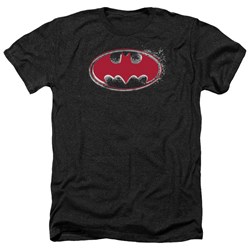 Batman - Mens Hardcore Noir Bat Logo Heather T-Shirt