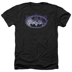 Batman - Mens Cracked Shield Heather T-Shirt