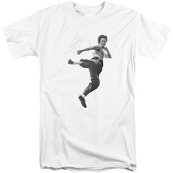 Bruce Lee - Mens Flying Kick Tall T-Shirt