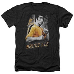 Bruce Lee - Mens Yellow Dragon Heather T-Shirt