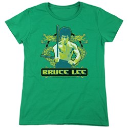 Bruce Lee - Womens Double Dragons T-Shirt