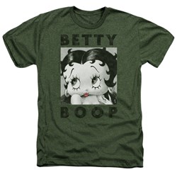 Betty Boop - Mens Camo Glamour Heather T-Shirt