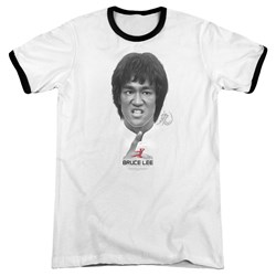 Bruce Lee - Mens Self Help Ringer T-Shirt
