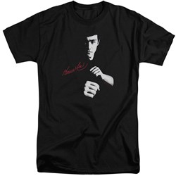Bruce Lee - Mens The Dragon Awaits Tall T-Shirt