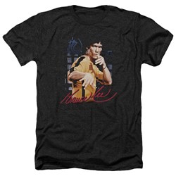 Bruce Lee - Mens Yellow Jumpsuit Heather T-Shirt