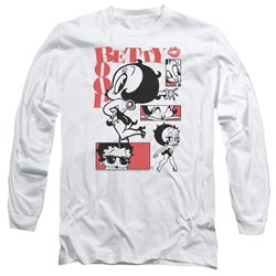 Betty Boop - Mens Stylin Snaps Long Sleeve T-Shirt