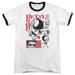Betty Boop - Mens Stylin Snaps Ringer T-Shirt