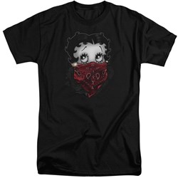 Betty Boop - Mens Bandana & Roses Tall T-Shirt
