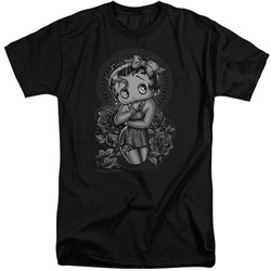 Betty Boop - Mens Fashion Roses Tall T-Shirt