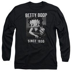 Betty Boop - Mens On The Line Long Sleeve T-Shirt