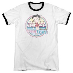 Betty Boop - Mens Miami Beach Ringer T-Shirt
