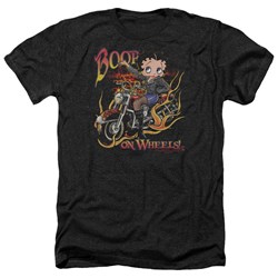 Betty Boop - Mens On Wheels Heather T-Shirt