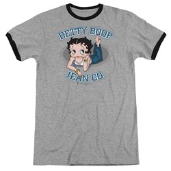 Betty Boop - Mens Jean Co Ringer T-Shirt