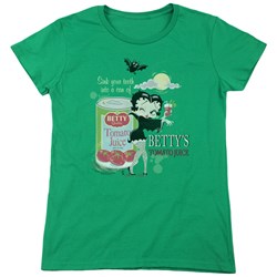 Betty Boop - Womens Vampire Tomato Juice T-Shirt