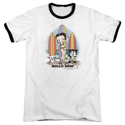 Betty Boop - Mens Surfers Ringer T-Shirt