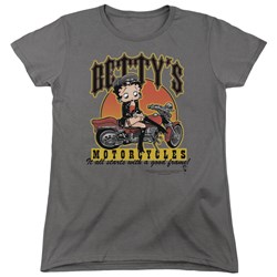 Betty Boop - Womens Betty'S Motorcycles T-Shirt