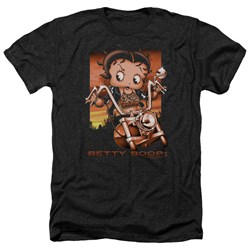Betty Boop - Mens Sunset Rider Heather T-Shirt