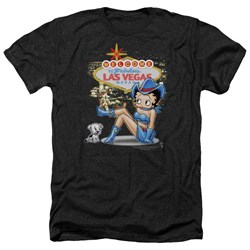 Betty Boop - Mens Welcome Las Vegas Heather T-Shirt