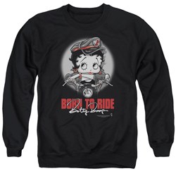 Betty Boop - Mens Born To Ride Sweater