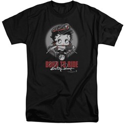 Betty Boop - Mens Born To Ride Tall T-Shirt