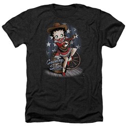Betty Boop - Mens Country Star Heather T-Shirt
