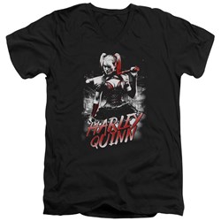Batman Arkham Knight - Mens Quinn City V-Neck T-Shirt