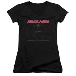 Atari - Juniors Major Havoc Screen V-Neck T-Shirt