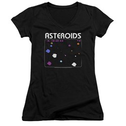 Atari - Juniors Asteroids Screen V-Neck T-Shirt