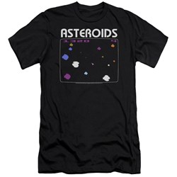 Atari - Mens Asteroids Screen Premium Slim Fit T-Shirt