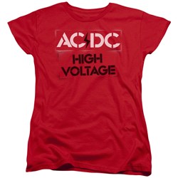 AC/DC - Womens High Voltage Stencil T-Shirt