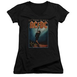 AC/DC - Juniors Let There Be Rock V-Neck T-Shirt