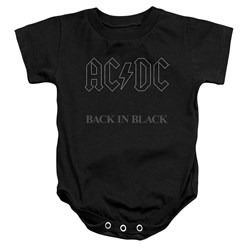 AC/DC - Toddler Back In Black Onesie