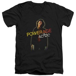 AC/DC - Mens Powerage V-Neck T-Shirt