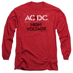 AC/DC - Mens High Voltage Stencil Long Sleeve T-Shirt