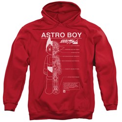 Astro Boy - Mens Schematics Pullover Hoodie