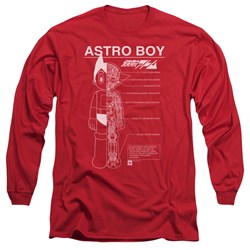 Astro Boy - Mens Schematics Long Sleeve T-Shirt