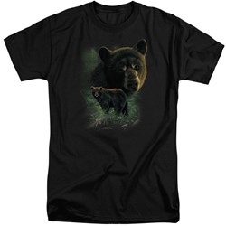 Wildlife - Mens Black Bears Tall T-Shirt
