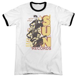 Sun - Mens Tri Elvis Ringer T-Shirt