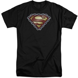 Superman - Mens Chained Shield Tall T-Shirt