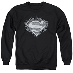 Superman - Mens Biker Metal Sweater