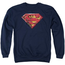 Superman - Mens Rusted Shield Sweater