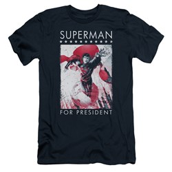 Superman - Mens Superman For President Slim Fit T-Shirt