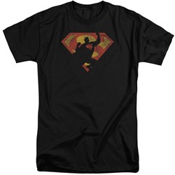 Superman - Mens S Shield Knockout Tall T-Shirt