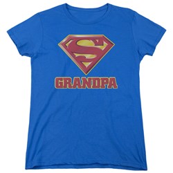 Superman - Womens Super Grandpa T-Shirt