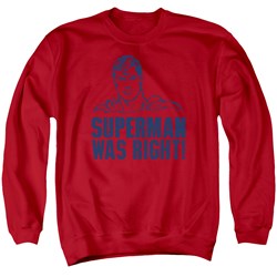 Superman - Mens Was Right Sweater