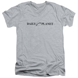 Superman - Mens Daily Planet Logo V-Neck T-Shirt