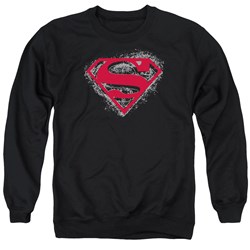 Superman - Mens Hardcore Noir Shield Sweater