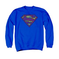 Superman - Mens Tattered Shield Sweater