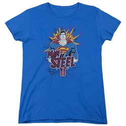 Superman - Womens Steel Pop T-Shirt